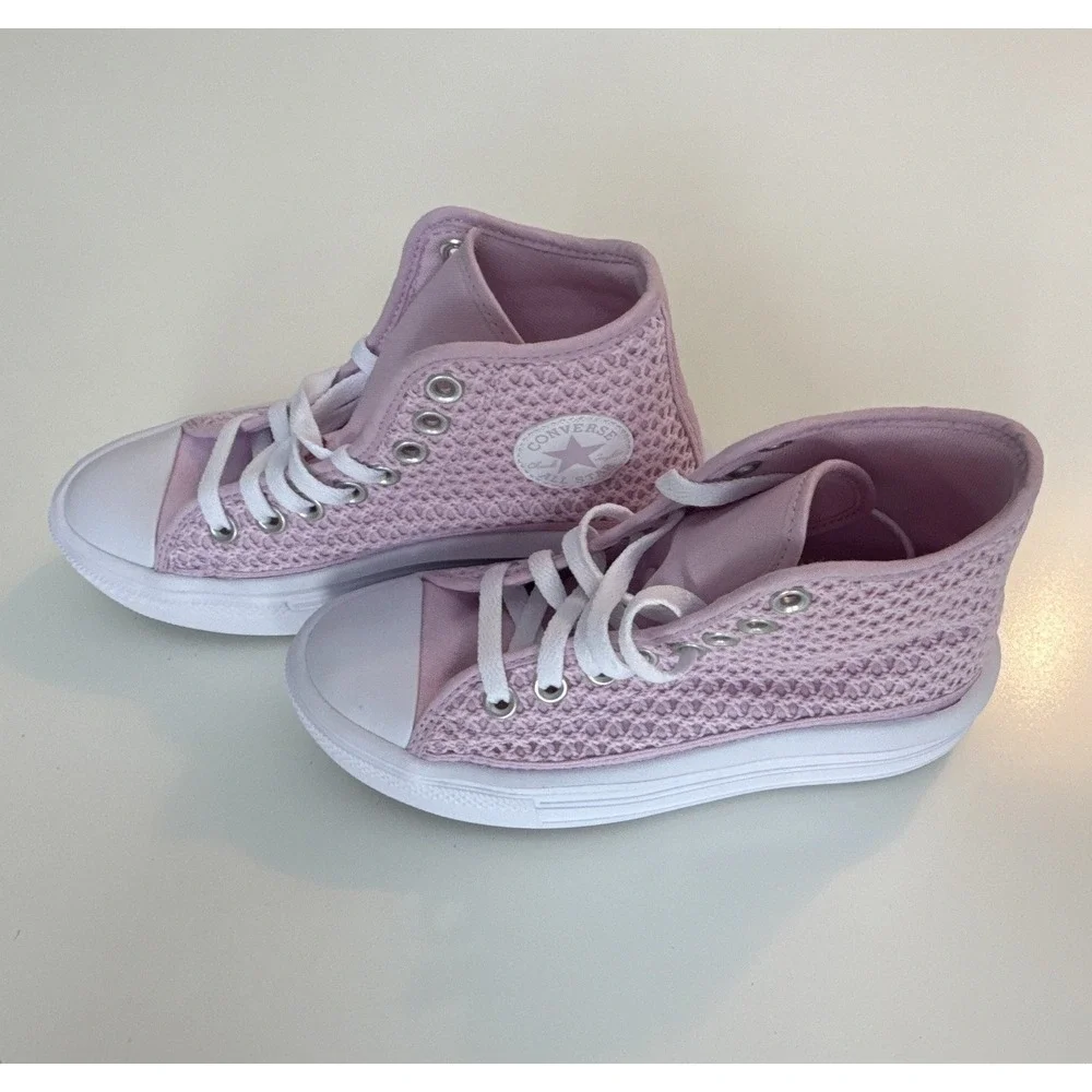 Converse W Chuck Taylor All Star Platform Crochet Stardust Kids/Tween High Tops